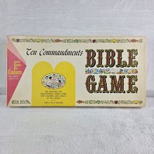 Vintage 1966 Ten Commandments Bible Game Cadaco No 263 Complete
